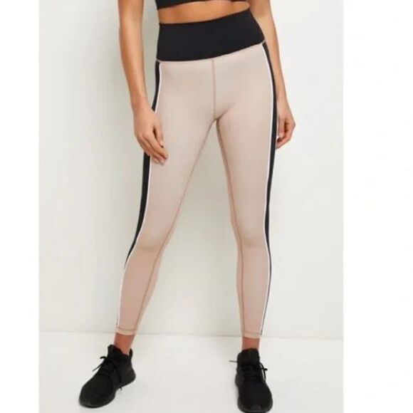 ALL FENIX Ivy High Rise Leggings Black Pink White Size Small